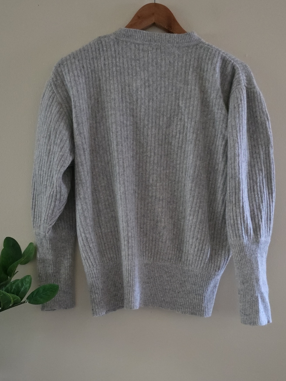 Vintage RINO ROSSI Knit Lambswool & Rabbit Hair Angora Puff Sleeve Cardi - S - Picture 9 of 14